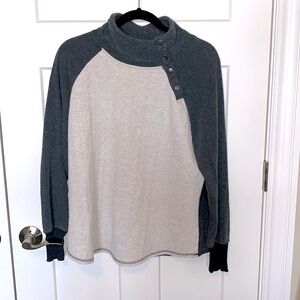 Asymmetrical Button Sweater
